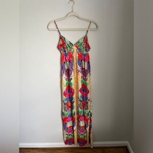 Eight Sixty Tropical Paradise Maxi Dress Women’s Size XS Beachy Boho Floral